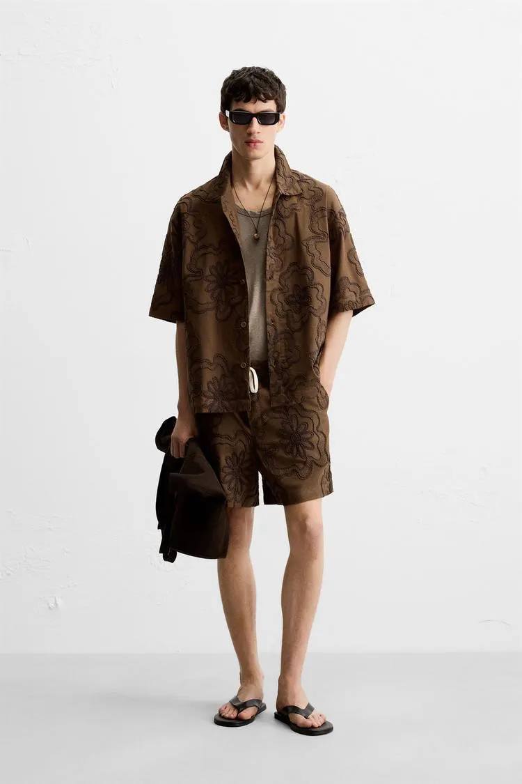 RAISED EMBROIDERY SHIRT