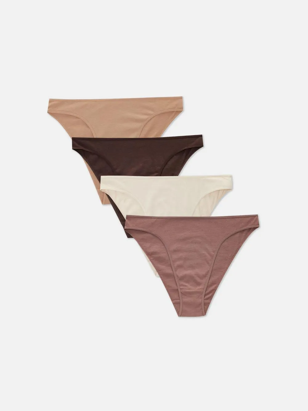 4-Pack High Leg Neutral Briefs