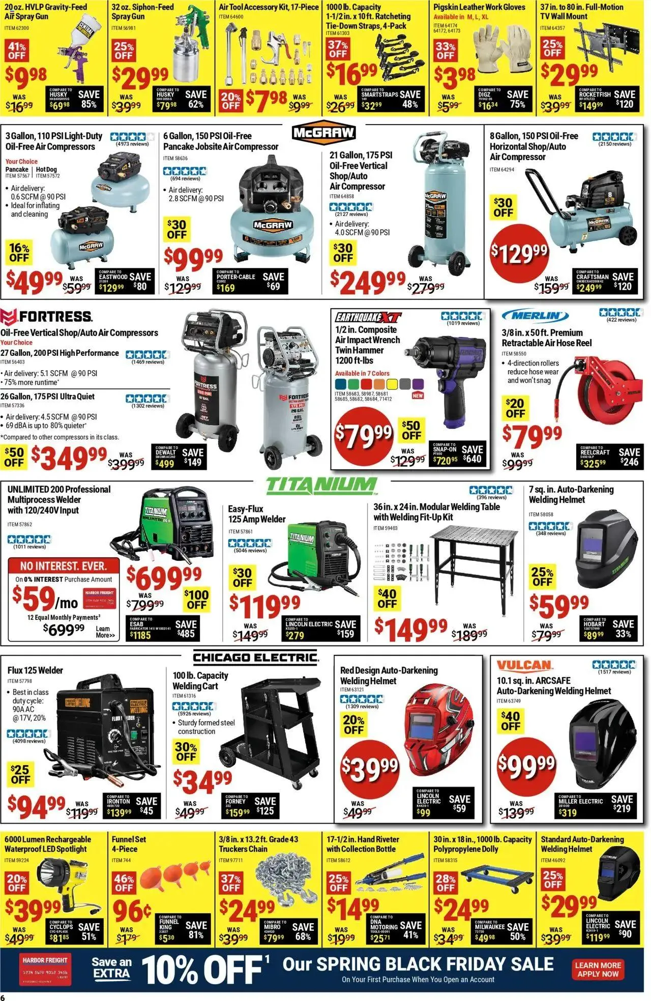Weekly ad Harbor Freight Black Friday from April 7 to April 14 2025 - Page 6