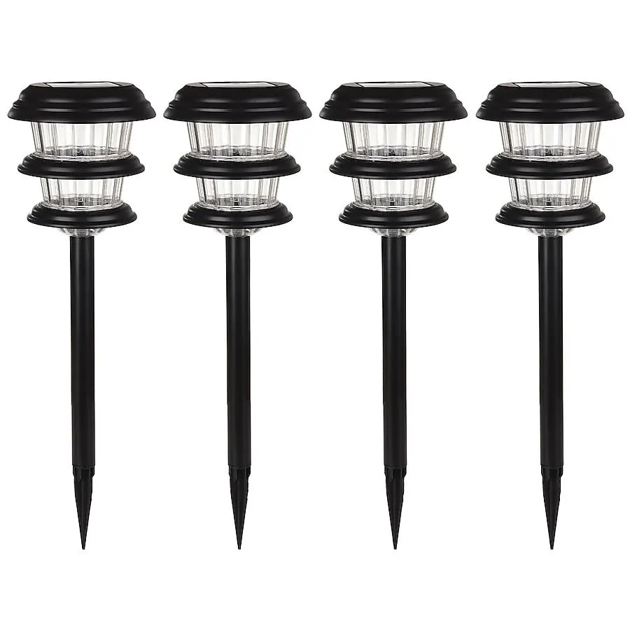 Harbor Breeze 10 -Lumens Black Solar LED Outdoor Path Light Kit ( 3500-K )