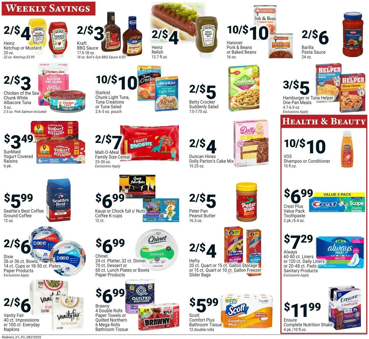 Weekly ad Redner’s Warehouse Market Current weekly ad from August 21 to August 27 2025 - Page 2