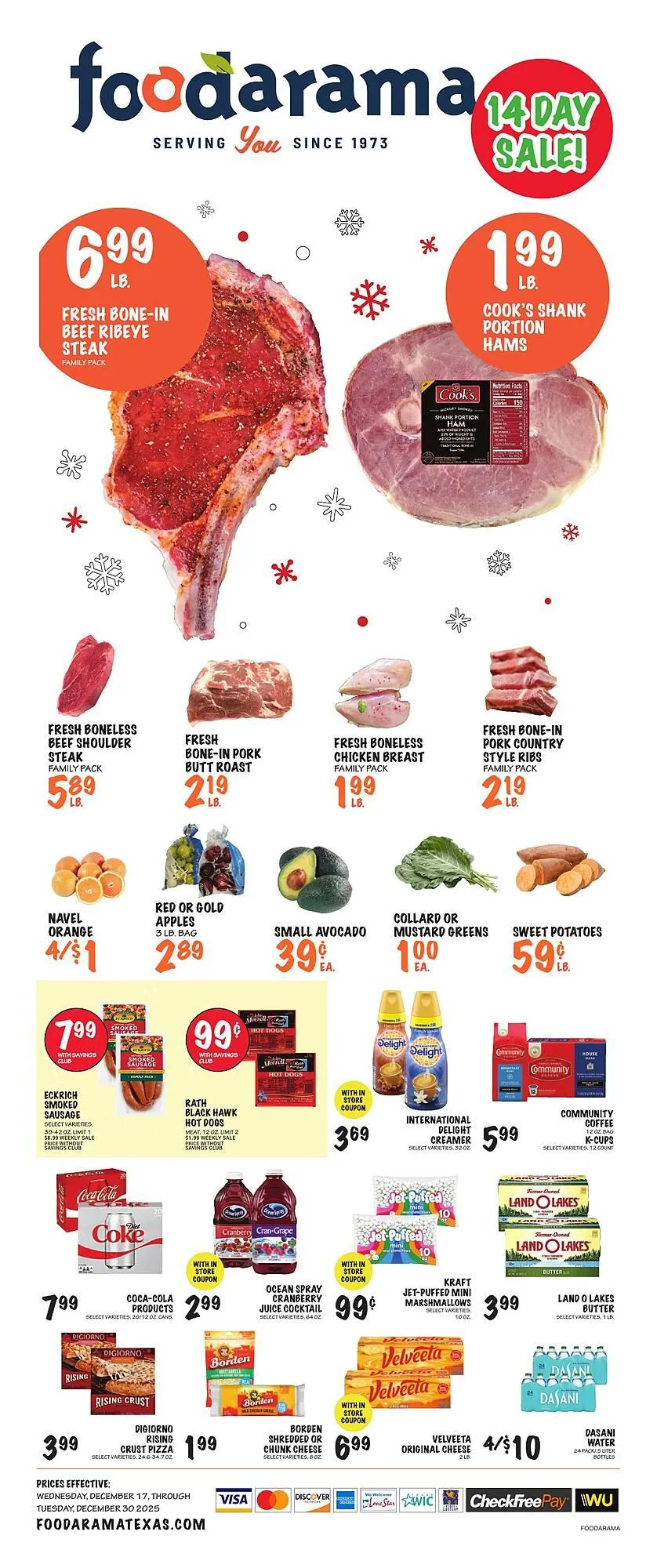 Weekly ad Foodarama weekly ad from December 17 to December 23 2025 - Page 1