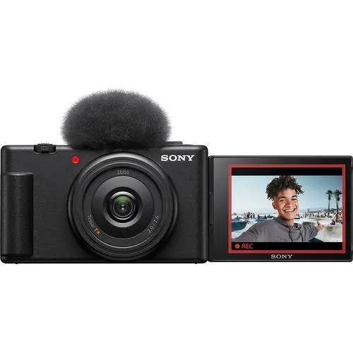 Sony ZV-1F Vlog Camera for Content Creators and Vloggers - Black ZV-1F/B - Open Box