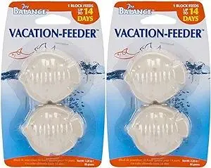 Penn-Plax Pro-Balance 14-Day Dissolving Feeding Blocks Fish Shape, 4 Blocks Total, 10-15 Gallon Aquariums, Fish Food