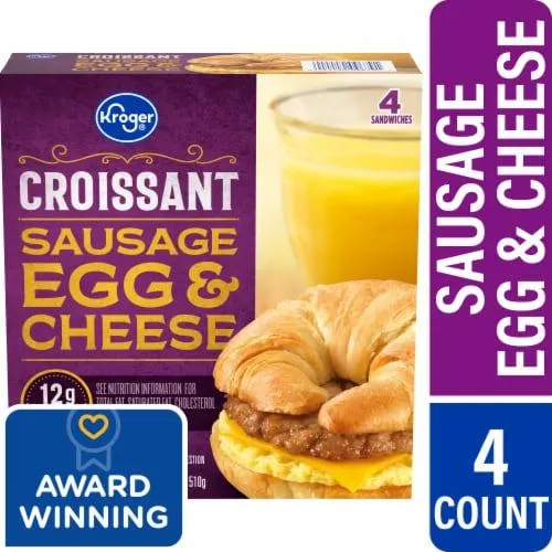 Kroger® Sausage Egg & Cheese Croissant Breakfast Sandwich