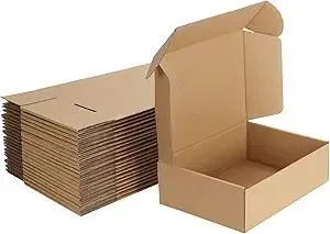 MEBRUDY 10x7x3 Inches Shipping Boxes Pack of 25, Corrugated Cardboard Box for Mailing Packing Literature Mailer