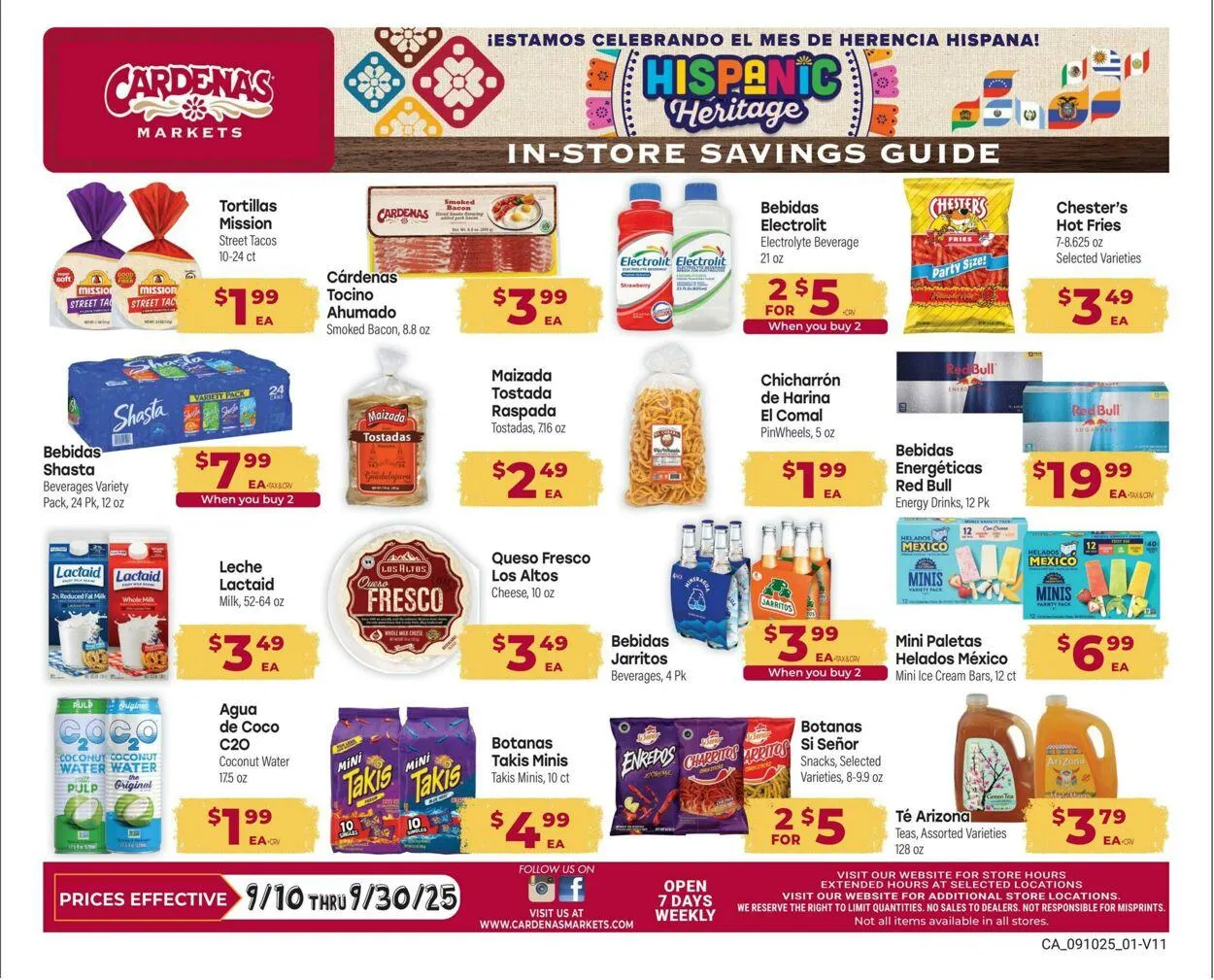 Weekly ad Cardenas Markets from September 10 to September 30 2025 - Page 1