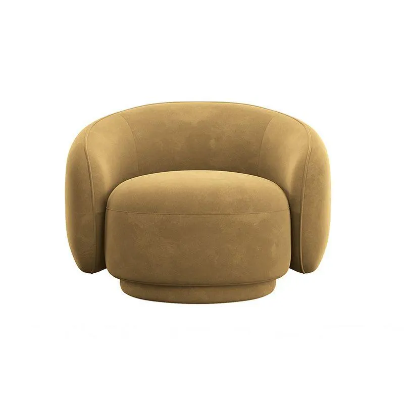 Nido Lounge Chair Camel Velvet