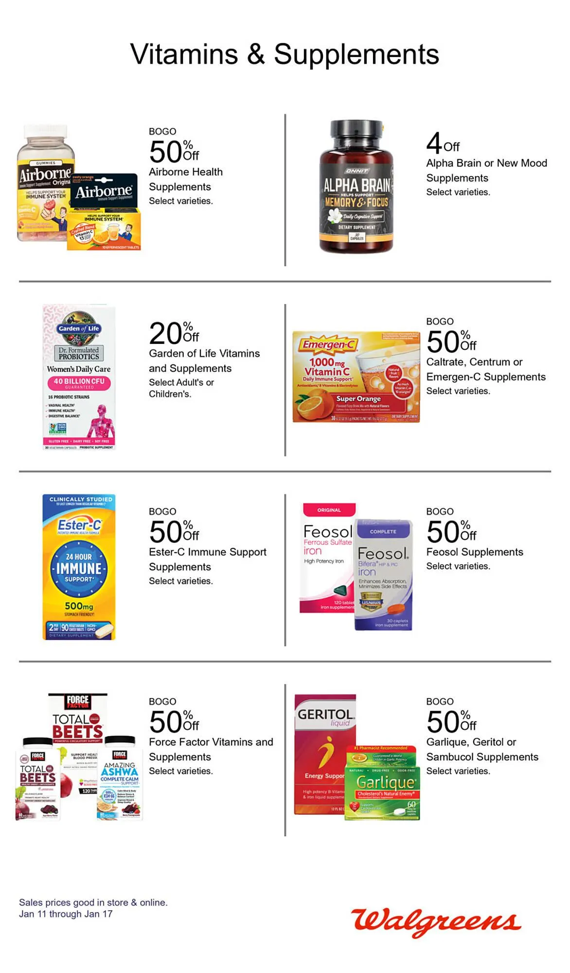 Weekly ad Walgreens weekly ad from January 11 to January 17 2026 - Page 8