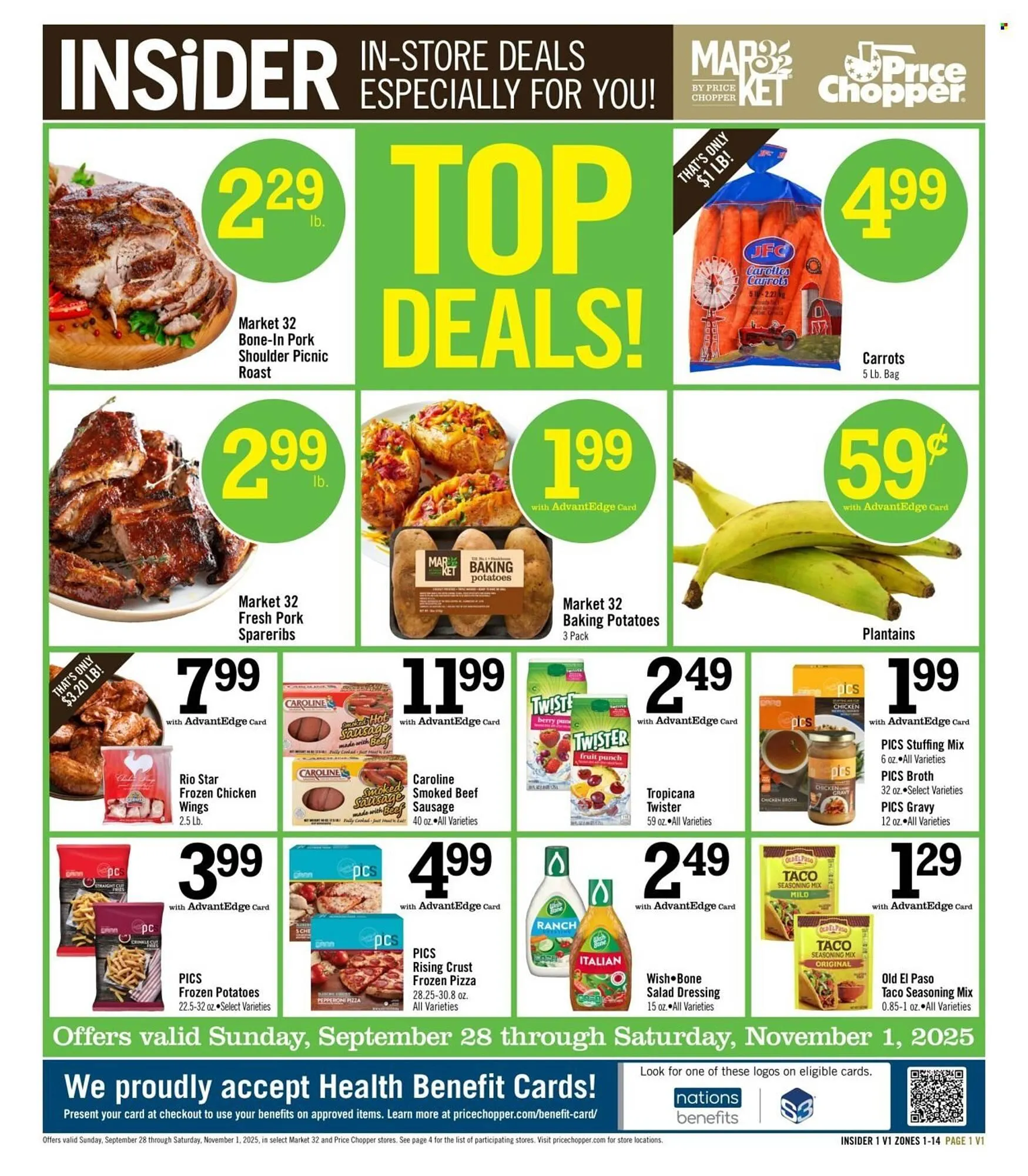 Weekly ad Price Chopper weekly ad from September 28 to November 1 2025 - Page 1