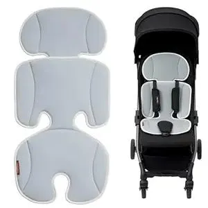 Momcozy Stroller Cooling Pad | Universal Soft Cooler Pad, Breathable & Adjustable Car Seat Liner | Detachable 2-Piece Cooling Cushion | Fits Strollers, Car Seat, High Chair, Bassinet, Swing