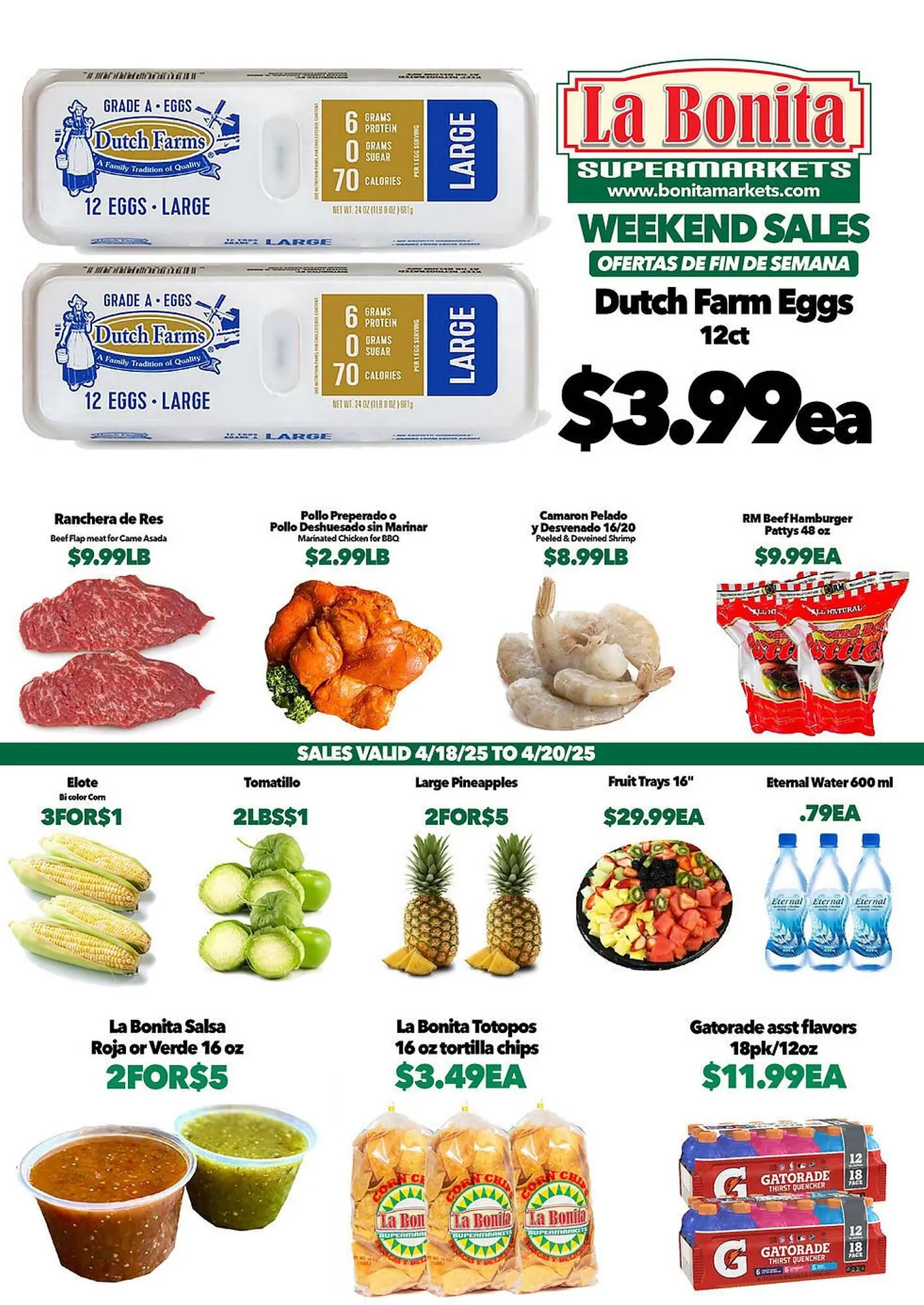 La Bonita Supermarkets Weekly Ad - 1