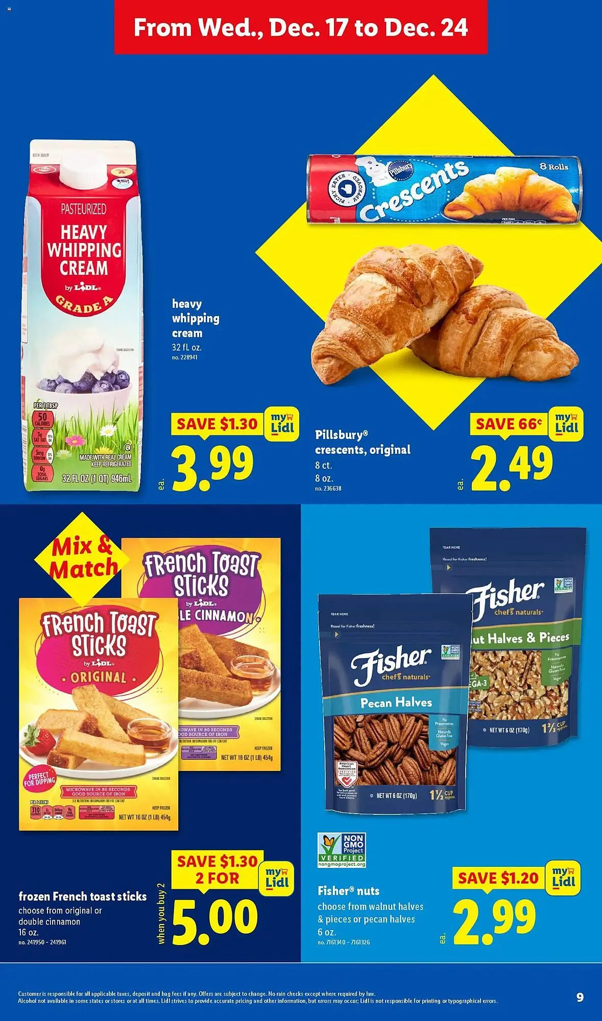 Weekly promotion Lidl weekly ad spanning from December 17 to December 24 2025 - Page 9 for Catalogue 365