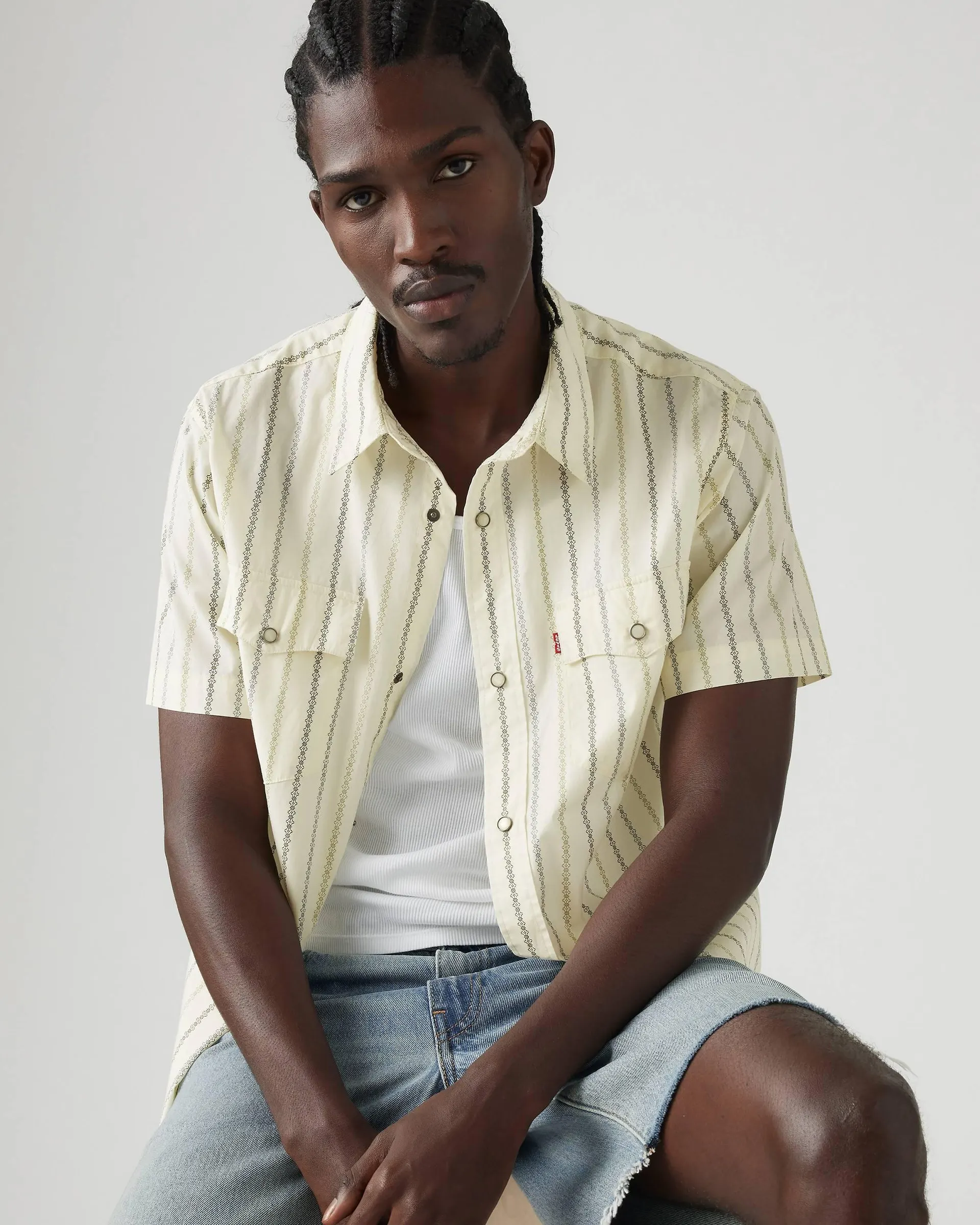 Short Sleeve Relaxed Fit Western Shirt