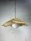 Large Uchiwa Fan Style Hanging Lamp, 1975