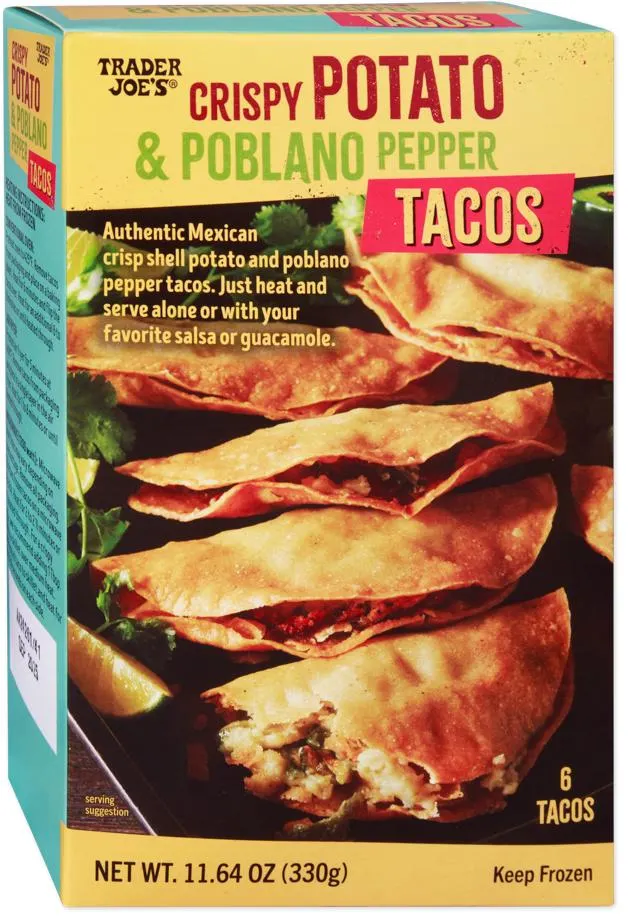 Crispy Potato & Poblano Pepper Tacos