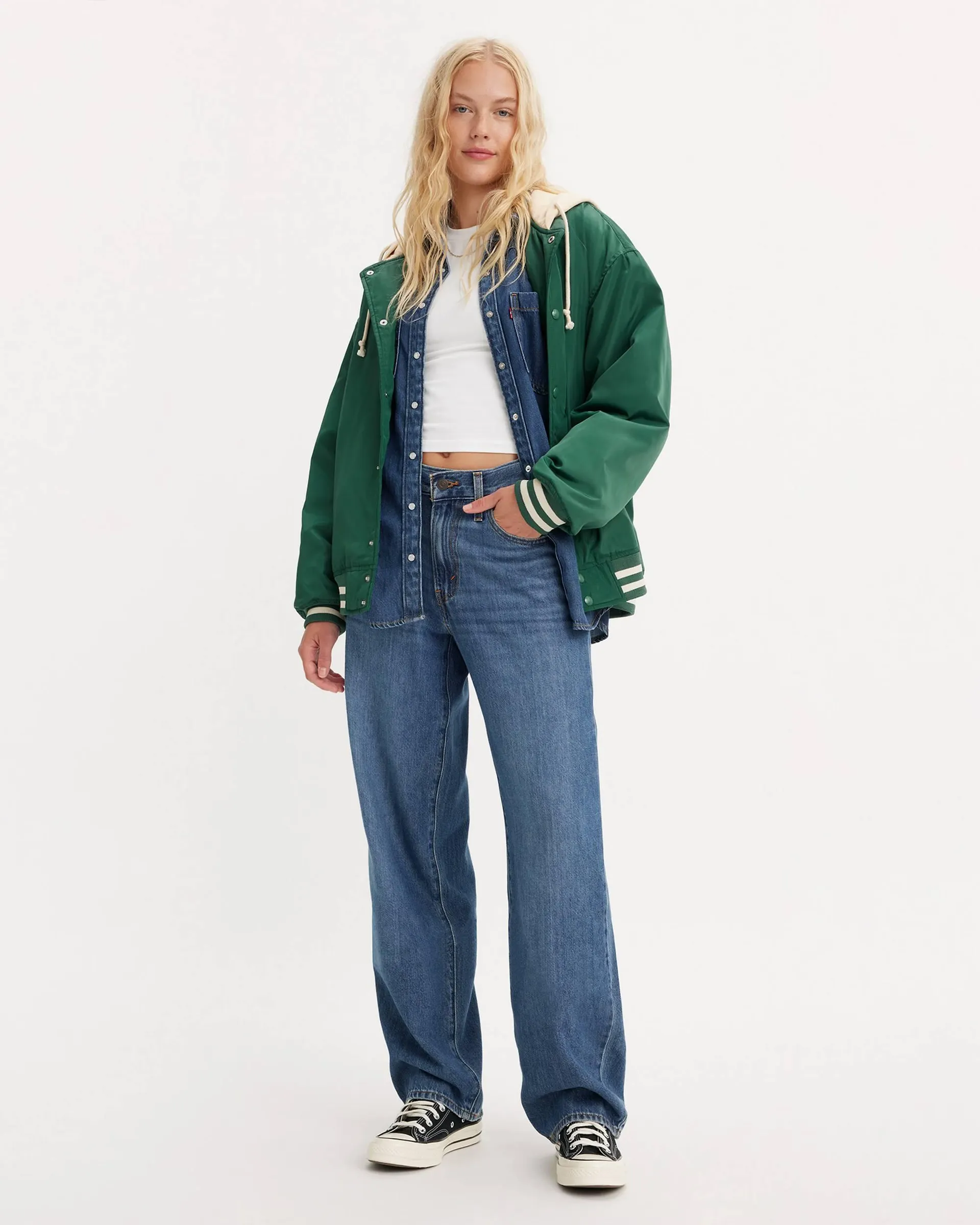 Baggy Dad Performance Cool Women's Jeans