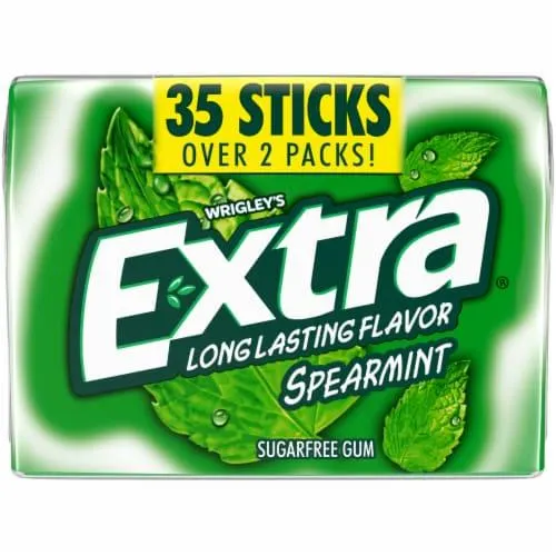 Extra Gum Spearmint Sugar Free Chewing Gum Mega Pack