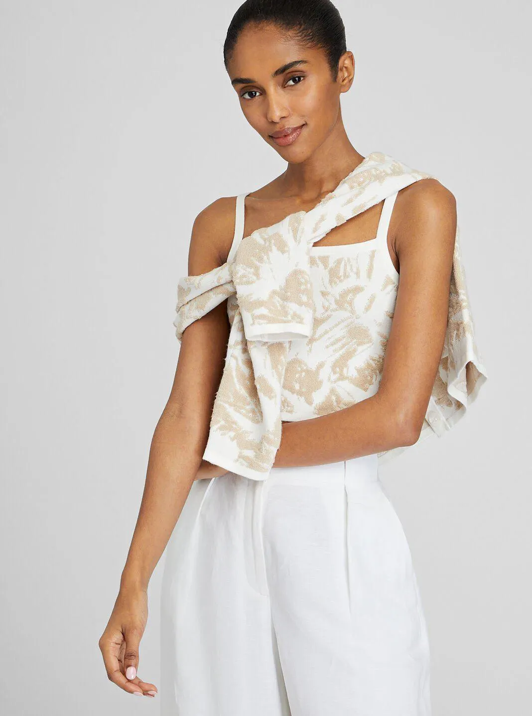 Loop Jacquard Sweater Tank