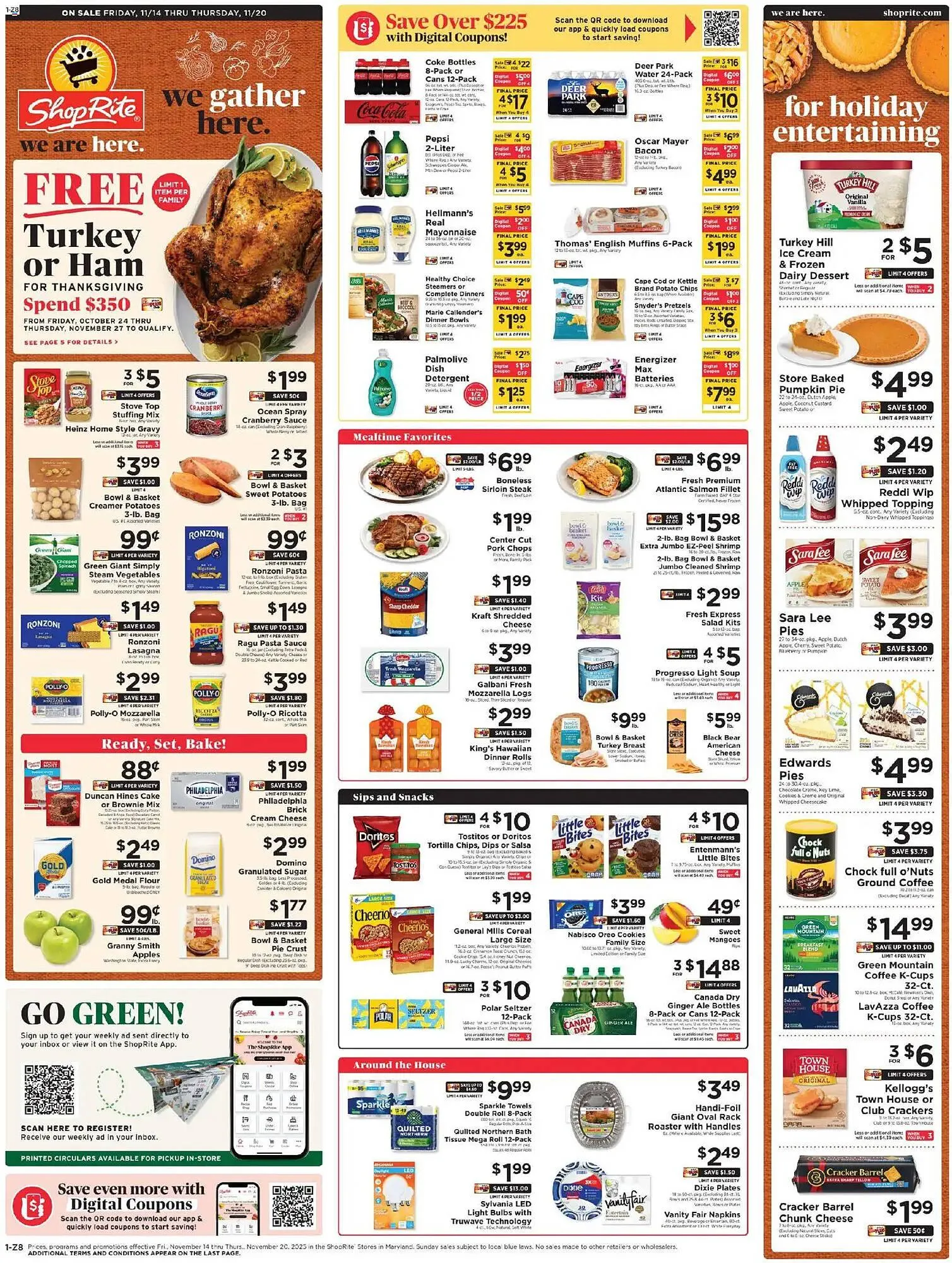 Weekly ad ShopRite flyer from November 14 to November 20 2025 - Page 1
