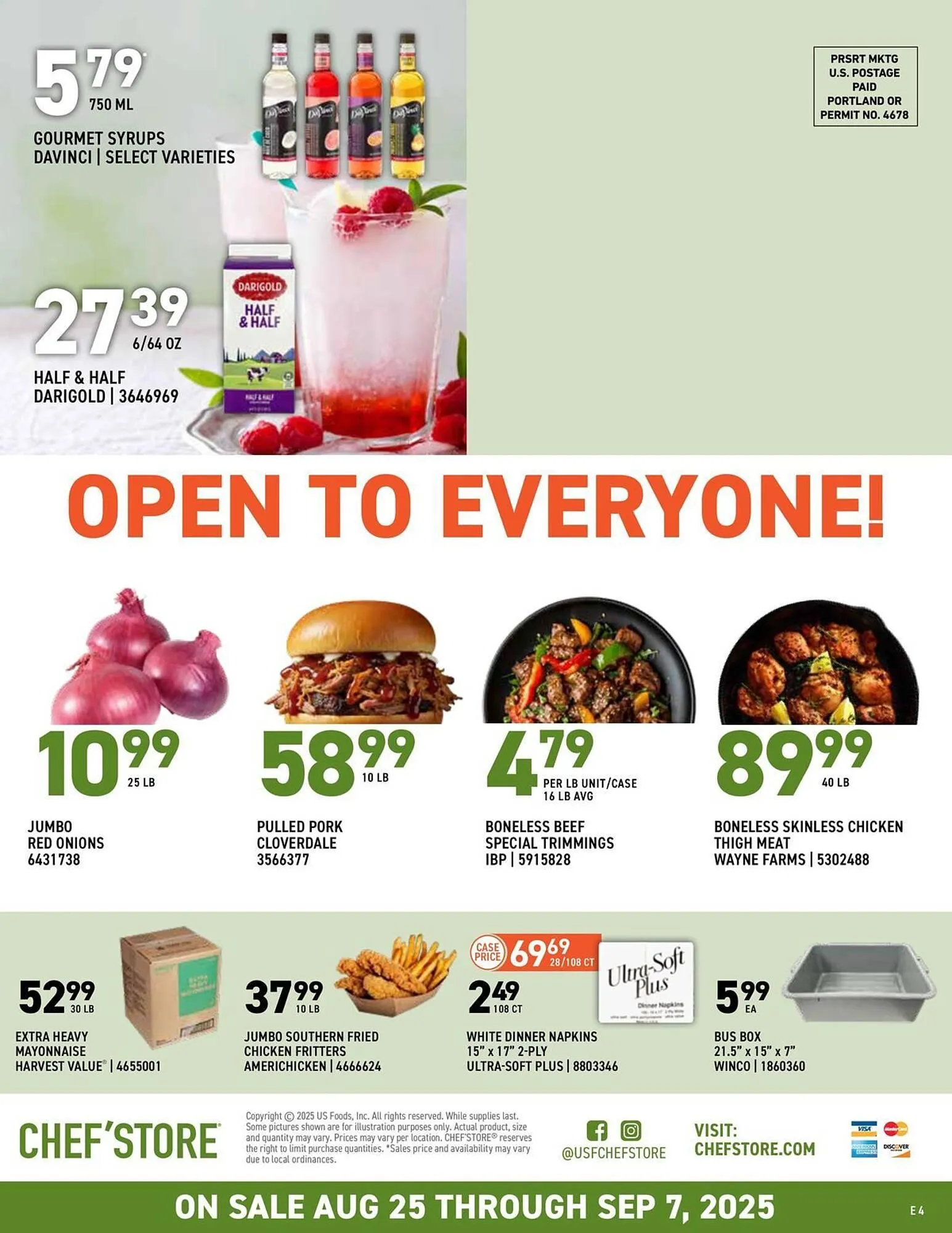 Weekly ad US Foods Chef's Store Weekly Ad from August 25 to September 7 2025 - Page 4