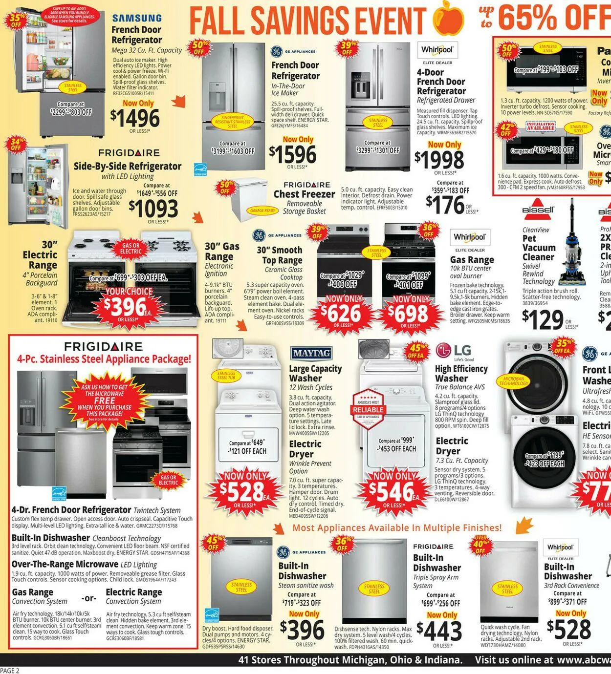 Weekly promotion ABC Warehouse Current weekly ad spanning from September 14 to September 20 2025 - Page 2 for Catalogue 365