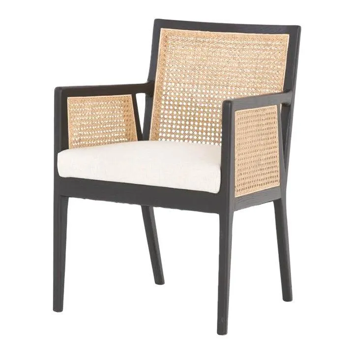 Four Hands Antonia Dining Arm Chair, Savile Flax