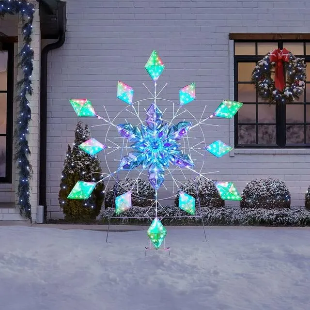 Member's Mark 48" Pre-Lit Color-Changing Snowflake