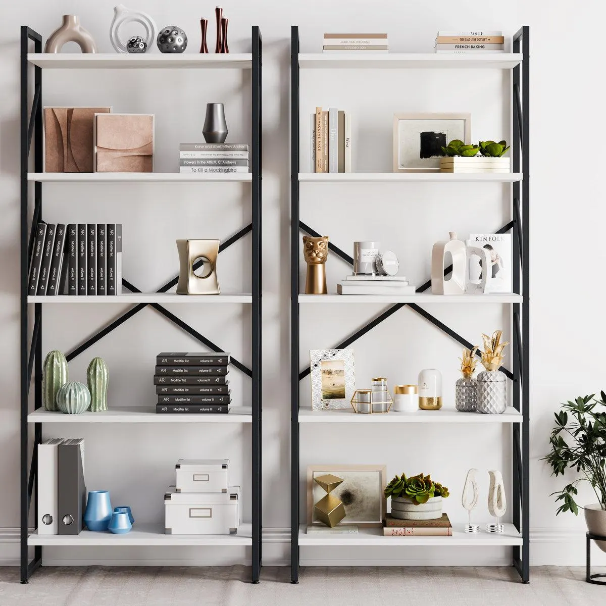 Milliner Etagere Bookcase (Set of 2)