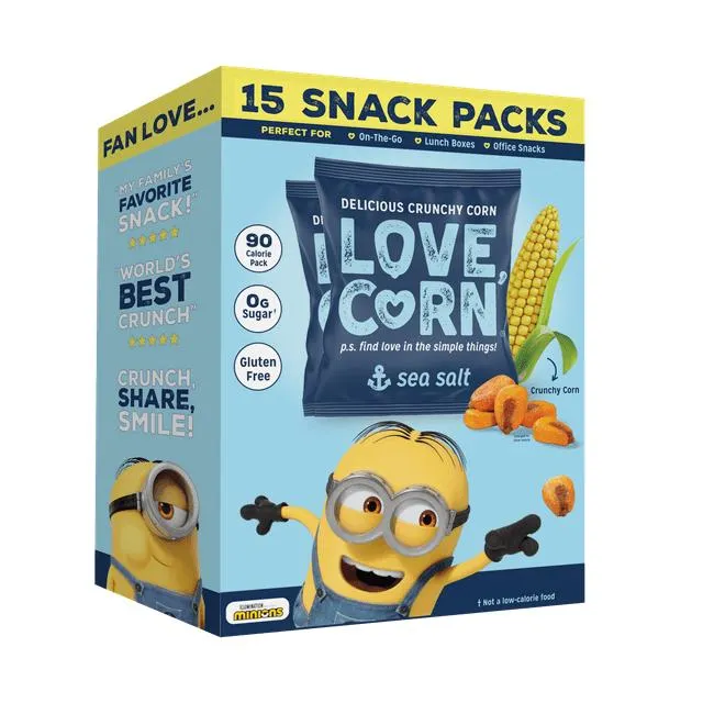 LOVE CORN Multi-Pack | Sea Salt | 0.7oz, 15 Bags