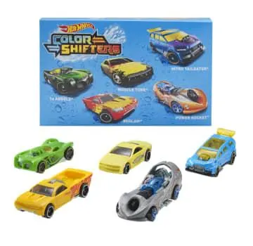 Hot Wheels Cars, Color Shifters 5-Pack With Repeat Color-Change Feature (Styles May Vary)