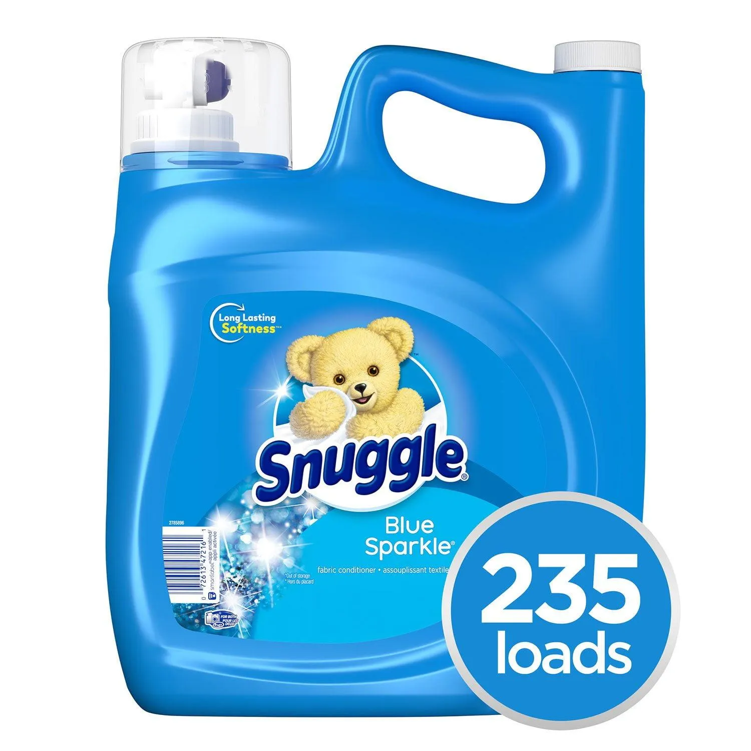 Snuggle Liquid Fabric Softener, Blue Sparkle, 235 loads, 188 fl. oz.