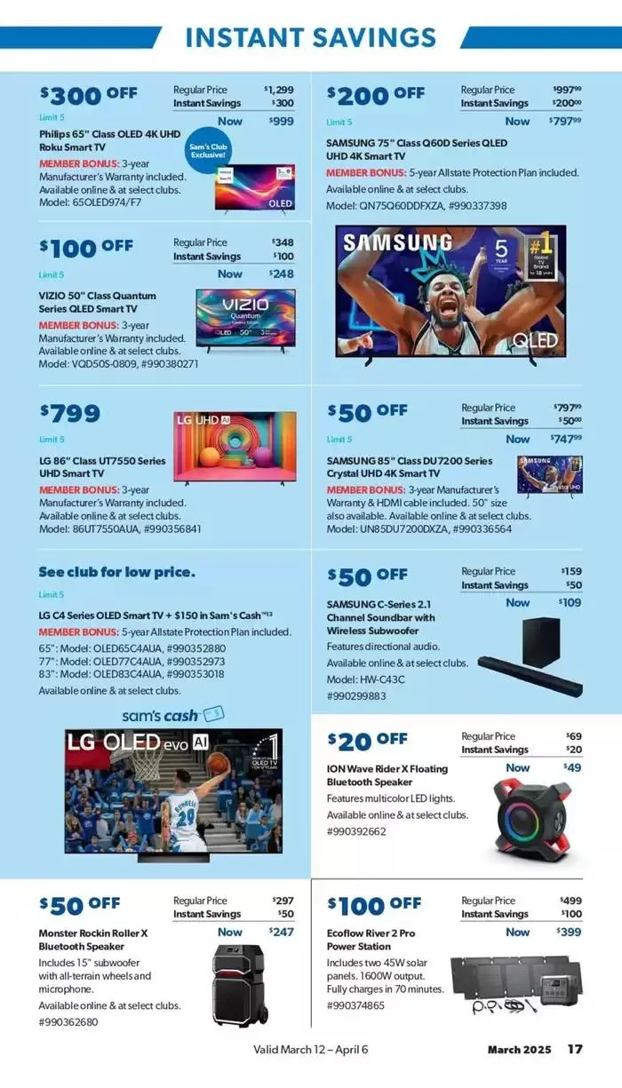 Weekly ad Sam's Club Weekly ad from March 12 to April 6 2025 - Page 17