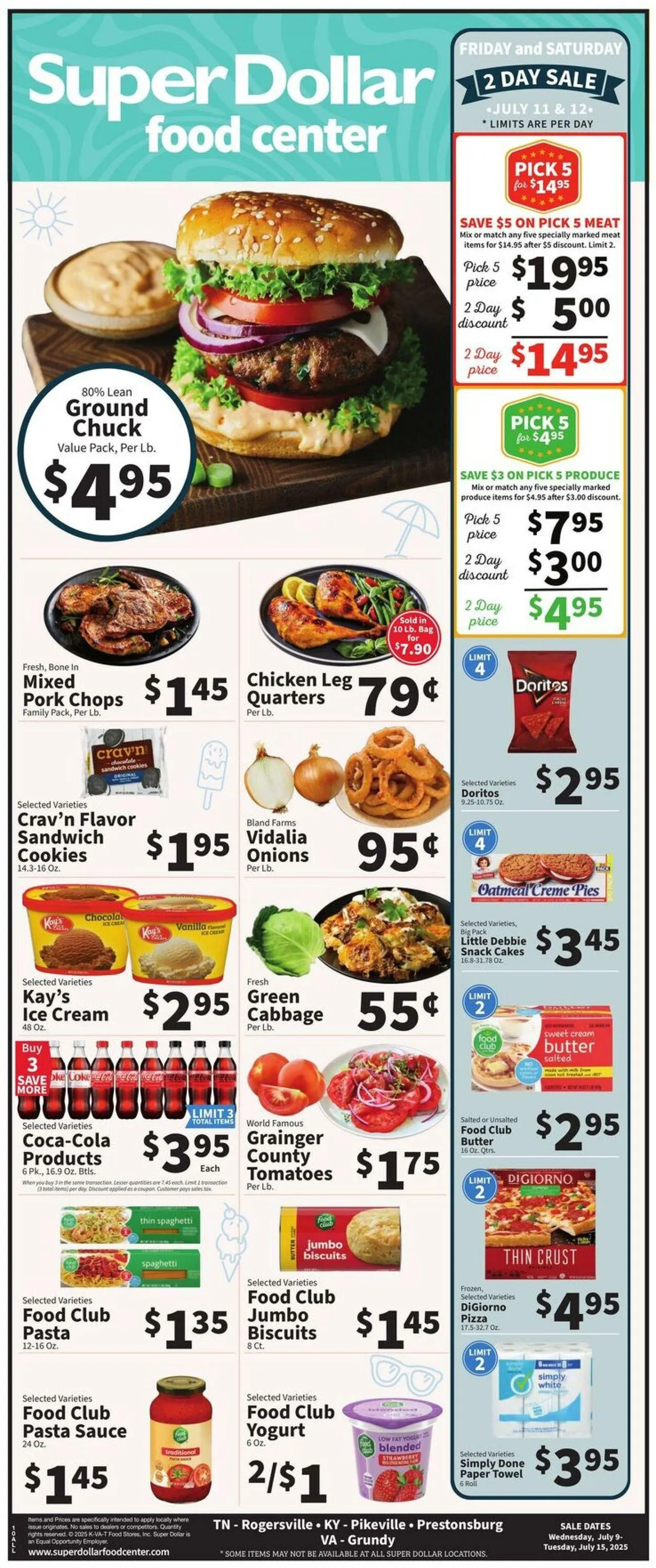 Weekly ad Super Dollar Food Center Current weekly ad from July 9 to July 15 2025 - Page 1