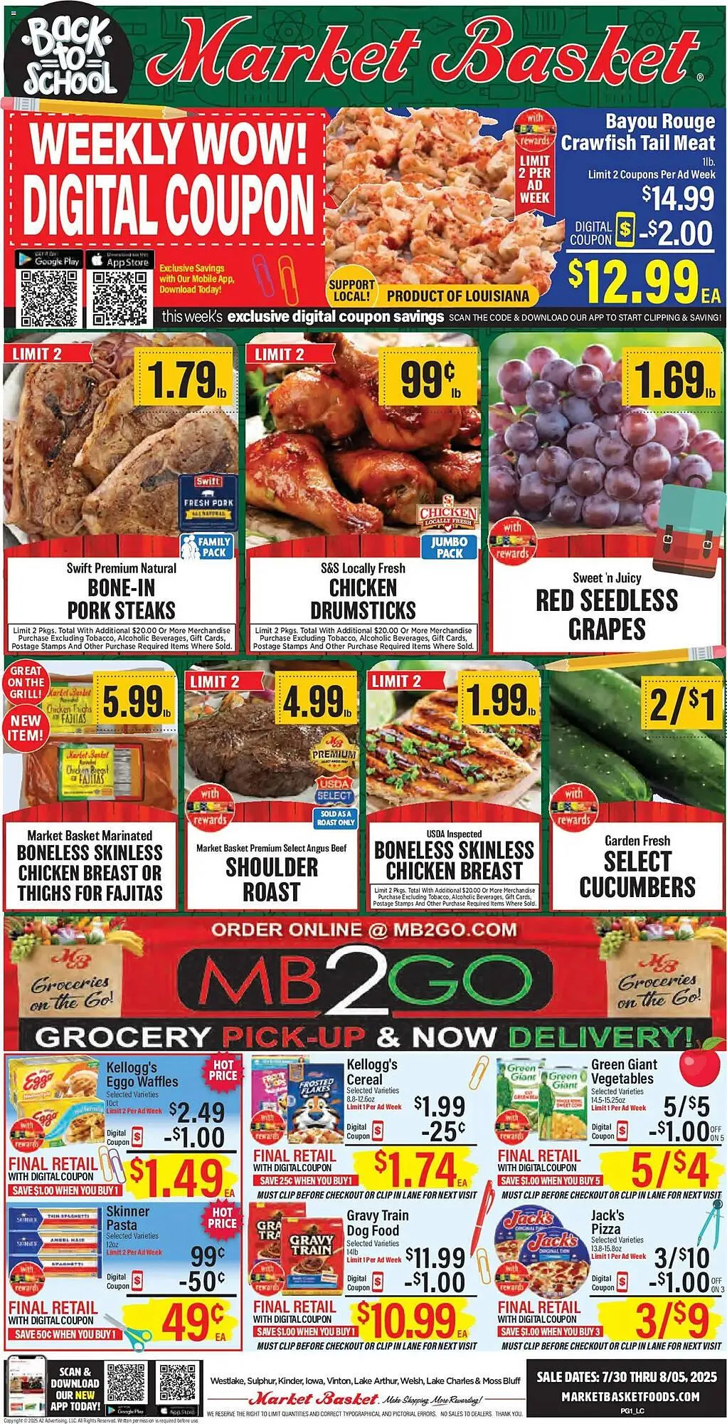 Weekly ad Market Basket Weekly Ad from July 30 to August 5 2025 - Page 1