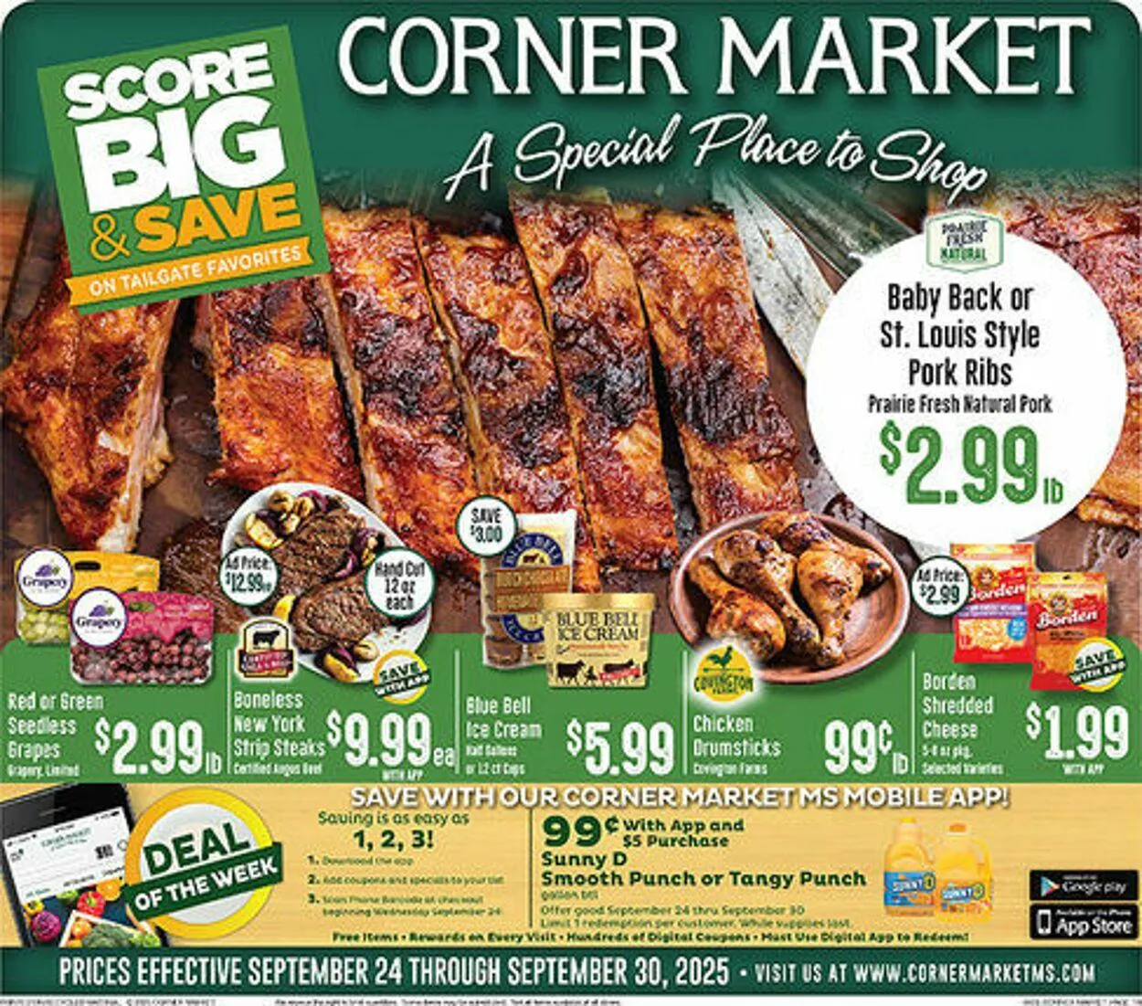Weekly ad Corner Market from September 24 to September 30 2025 - Page 1