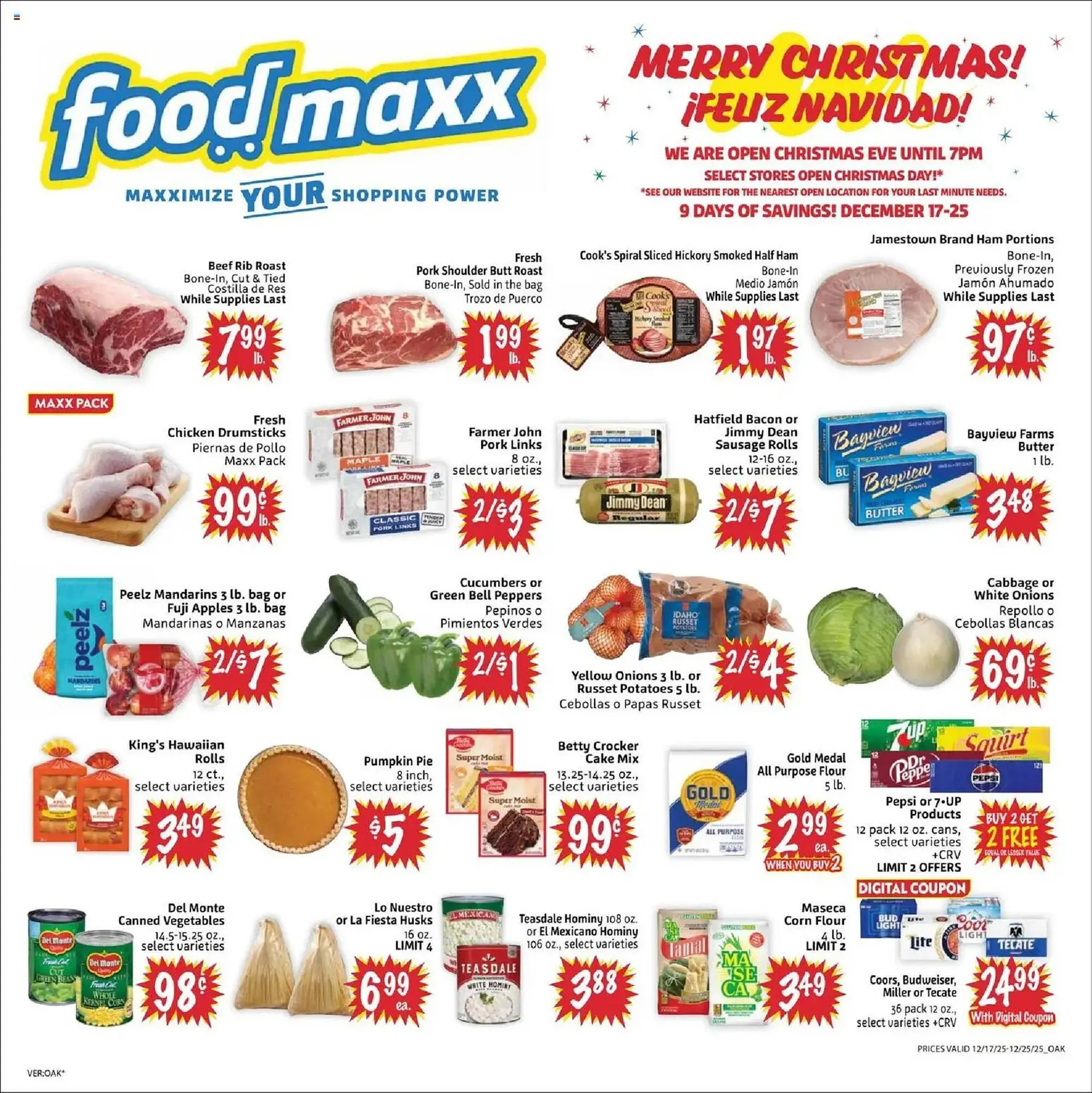 Weekly ad Foodmaxx weekly ad from December 17 to December 26 2025 - Page 1