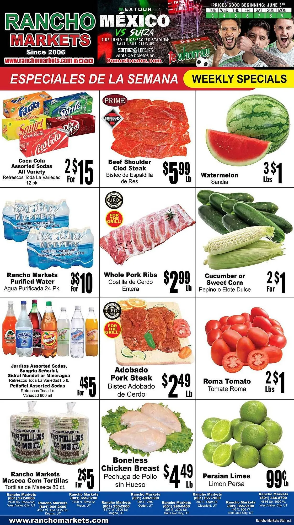 Rancho Markets Weekly Ad - 1