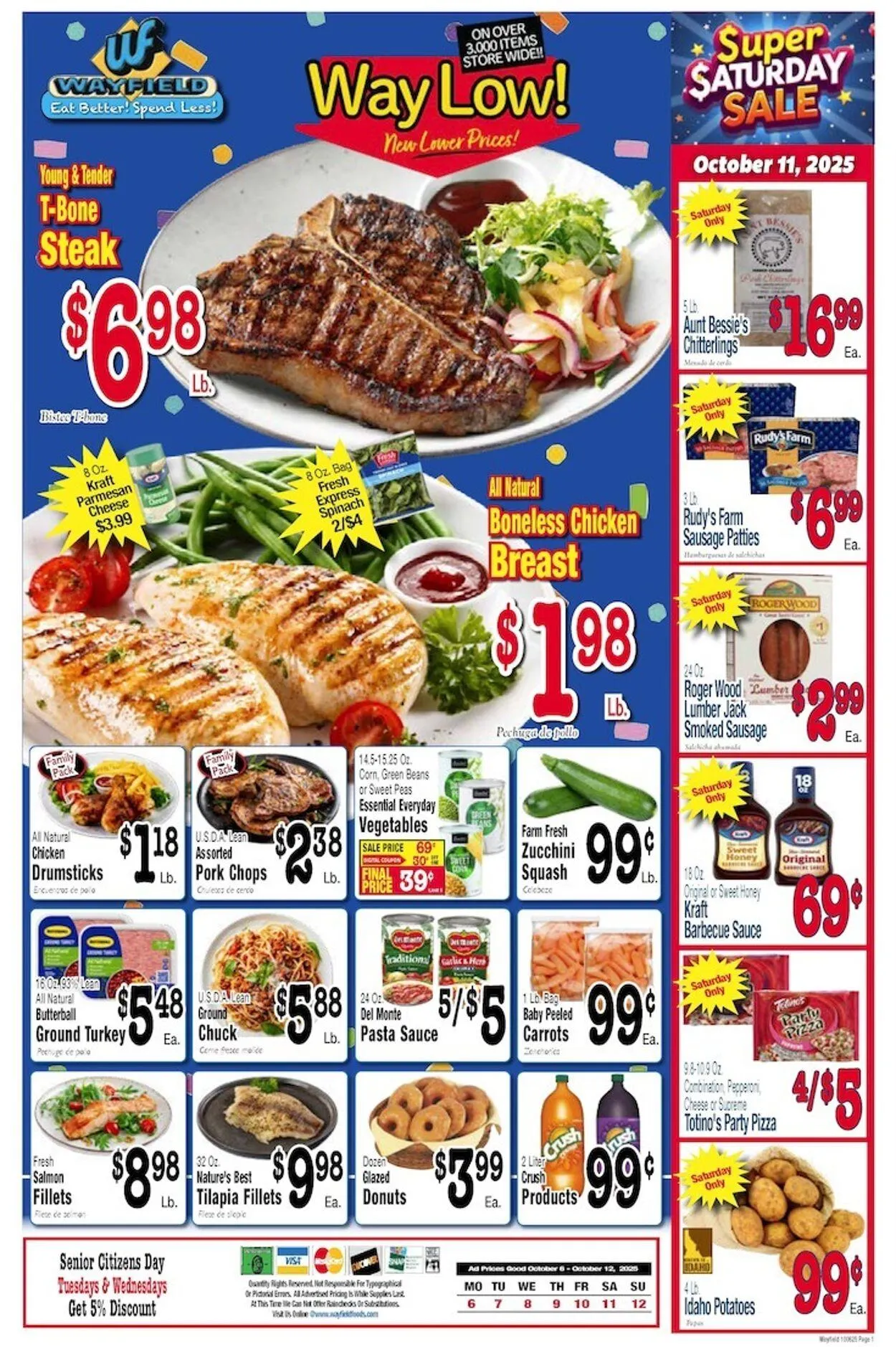Weekly ad Wayfield from October 6 to October 12 2025 - Page 1