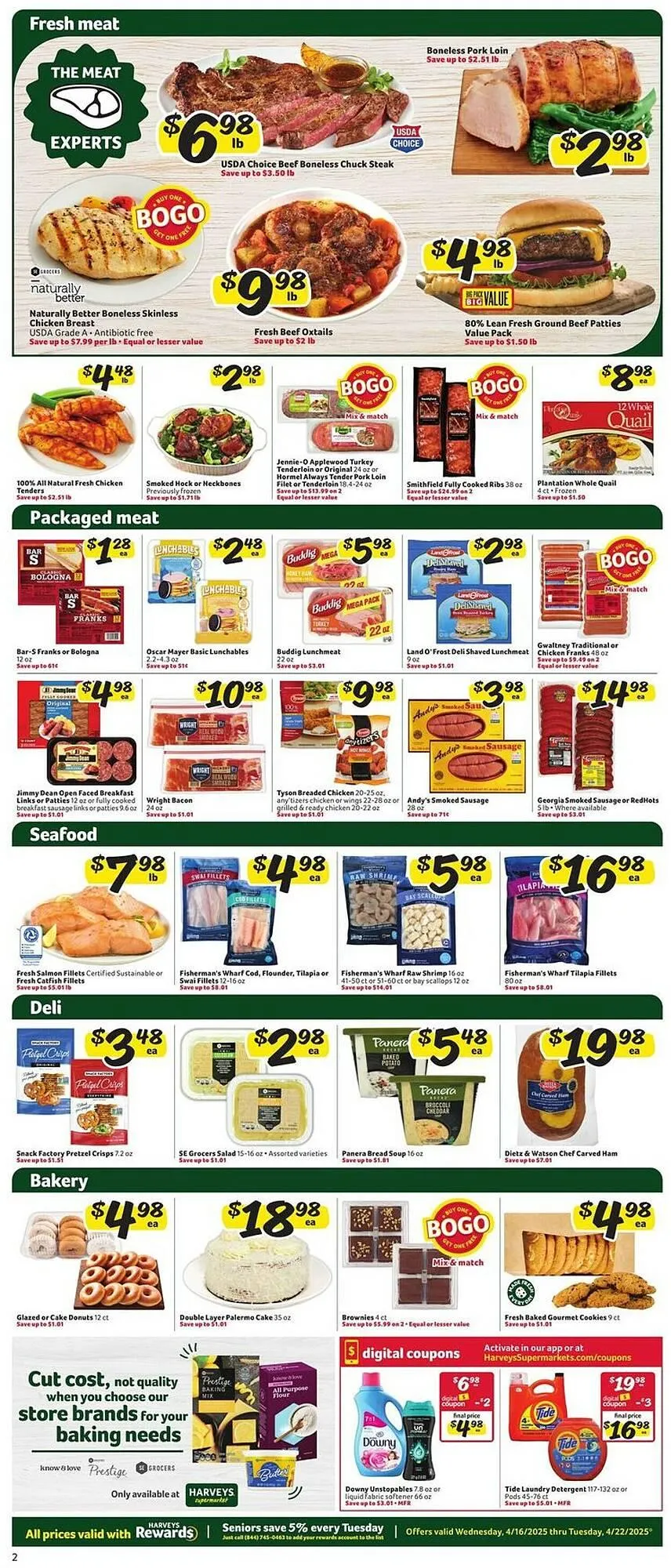 Weekly ad Harveys Supermarkets Weekly Ad from April 16 to April 22 2025 - Page 4