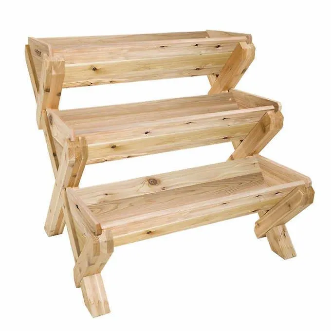 CedarCraft Cascading Cedar Planter