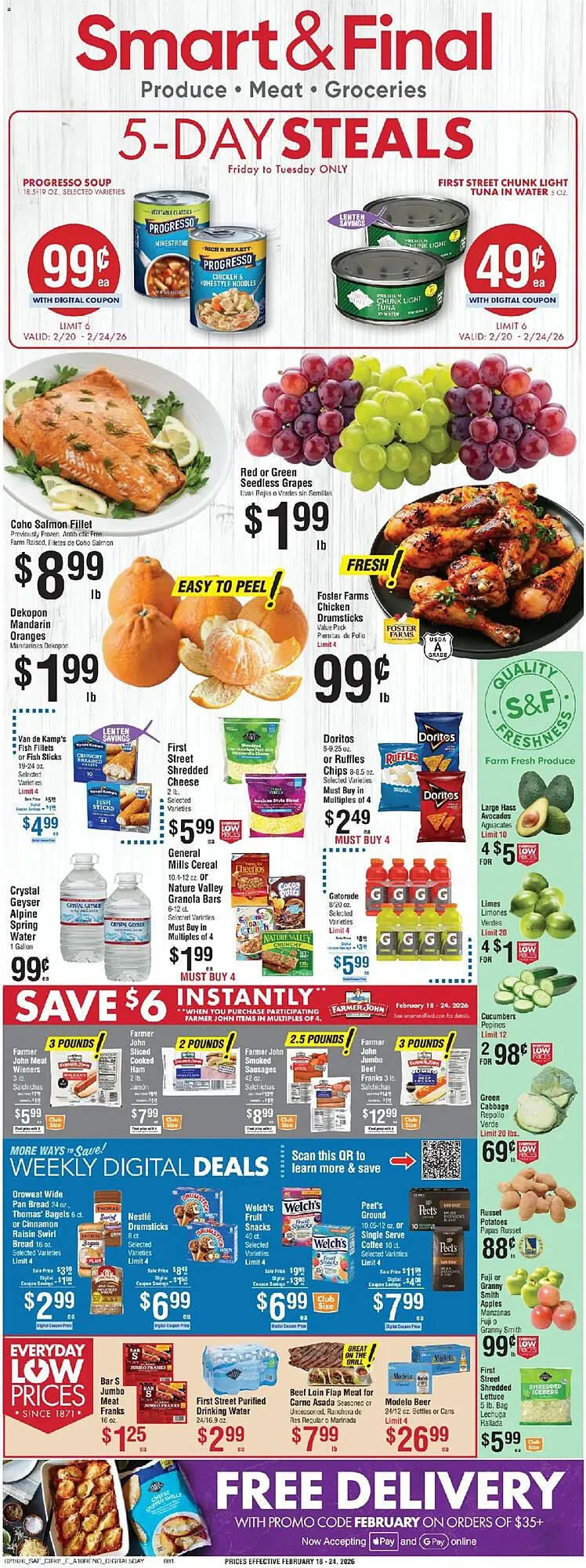 Weekly ad Smart & Final weekly ad from February 20 to February 25 2026 - Page 1