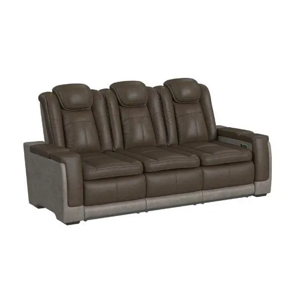 Lantana Dual Power Reclining Sofa with Drop Down Table