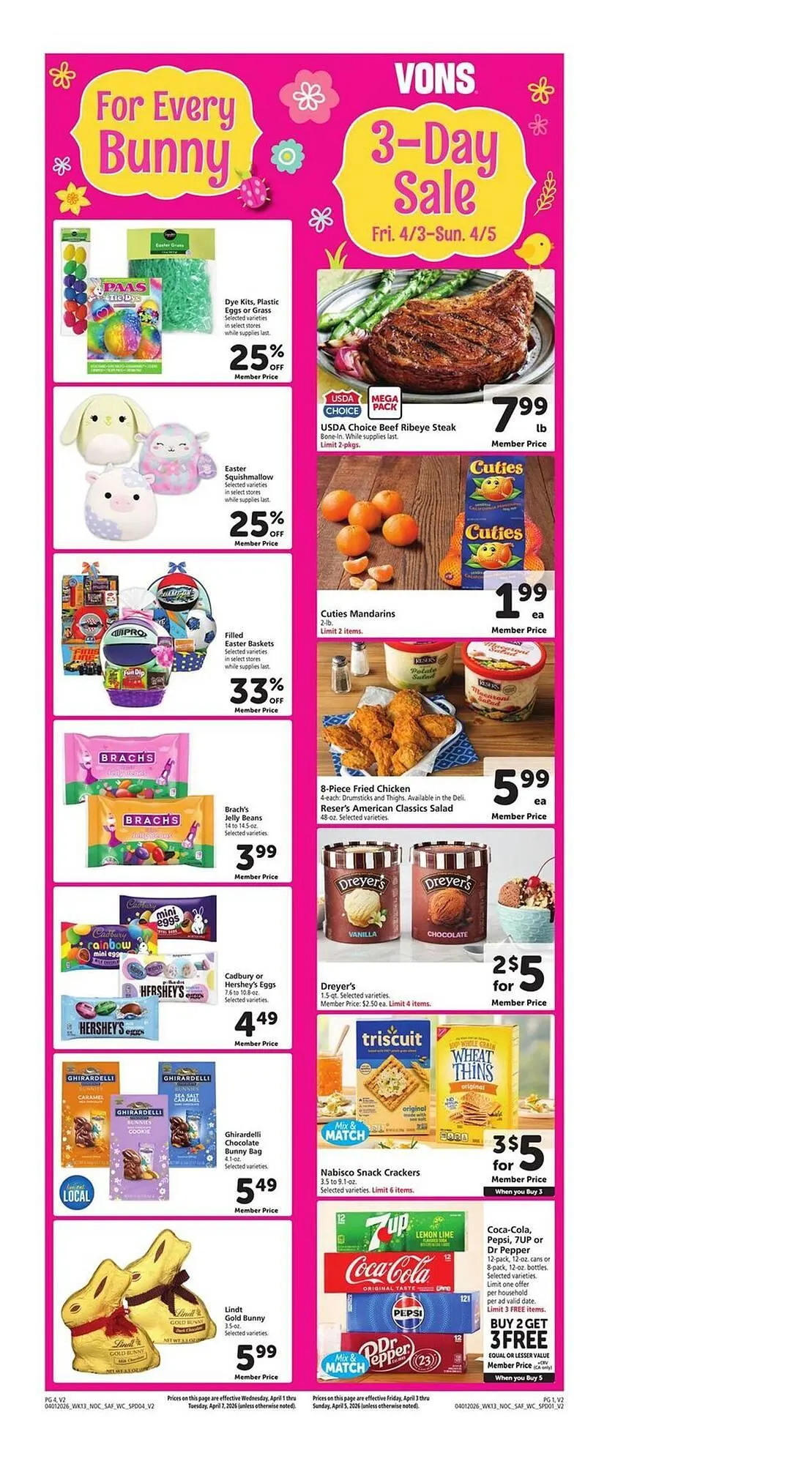 Vons weekly ad - 1