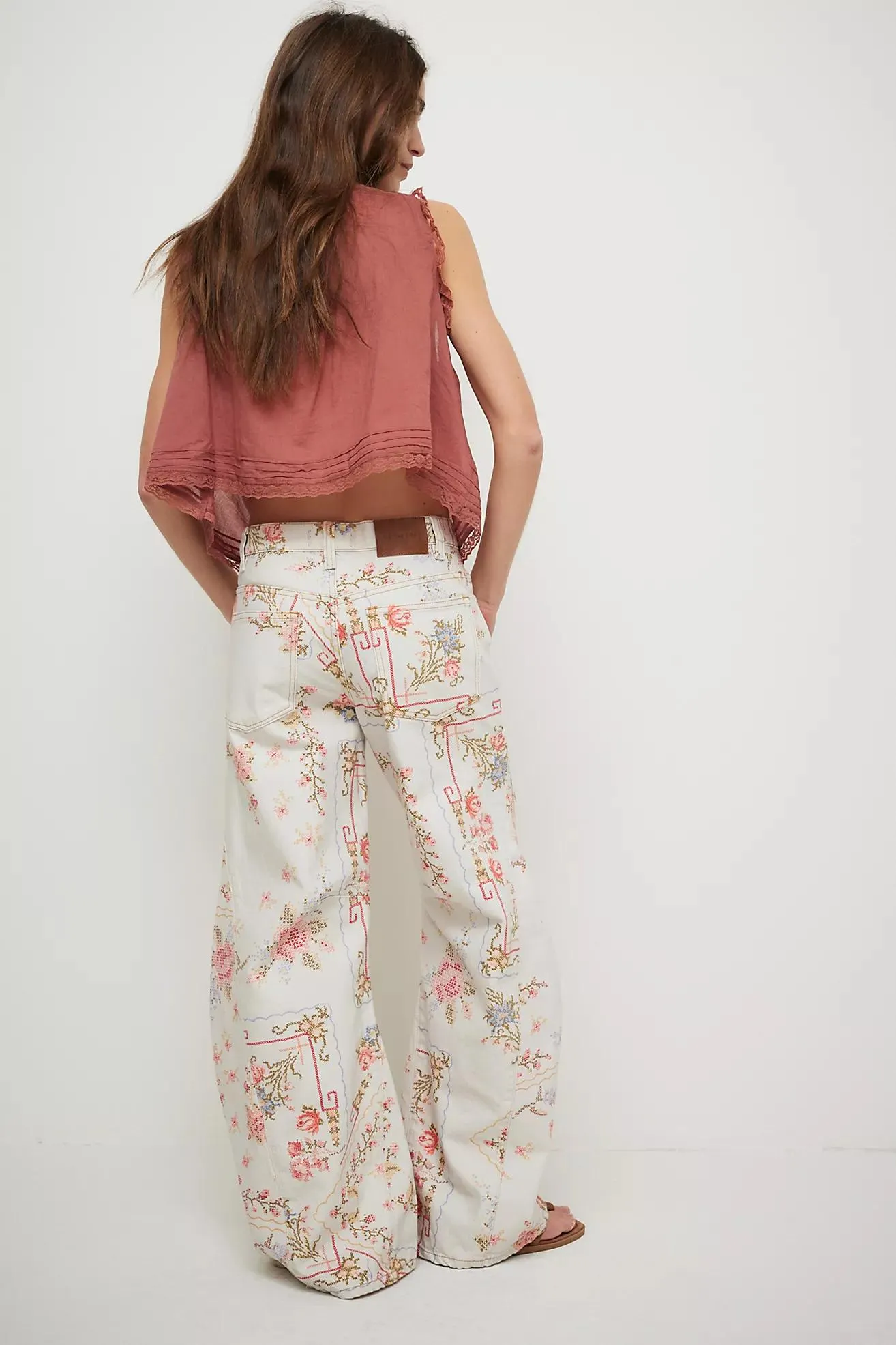 We The Free Eden Printed High Slouchy Jeans