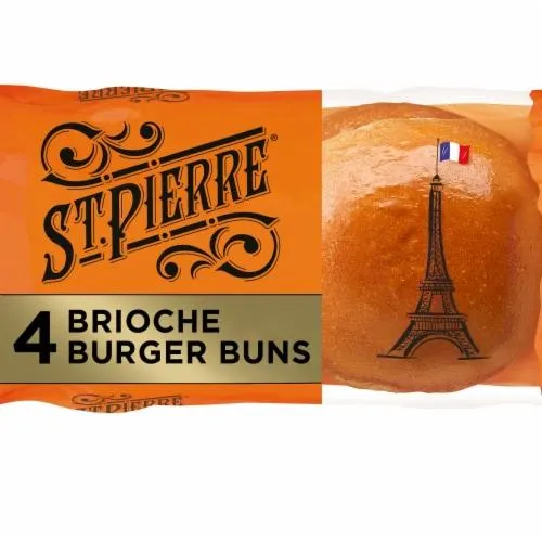 St Pierre Brioche Burger Buns