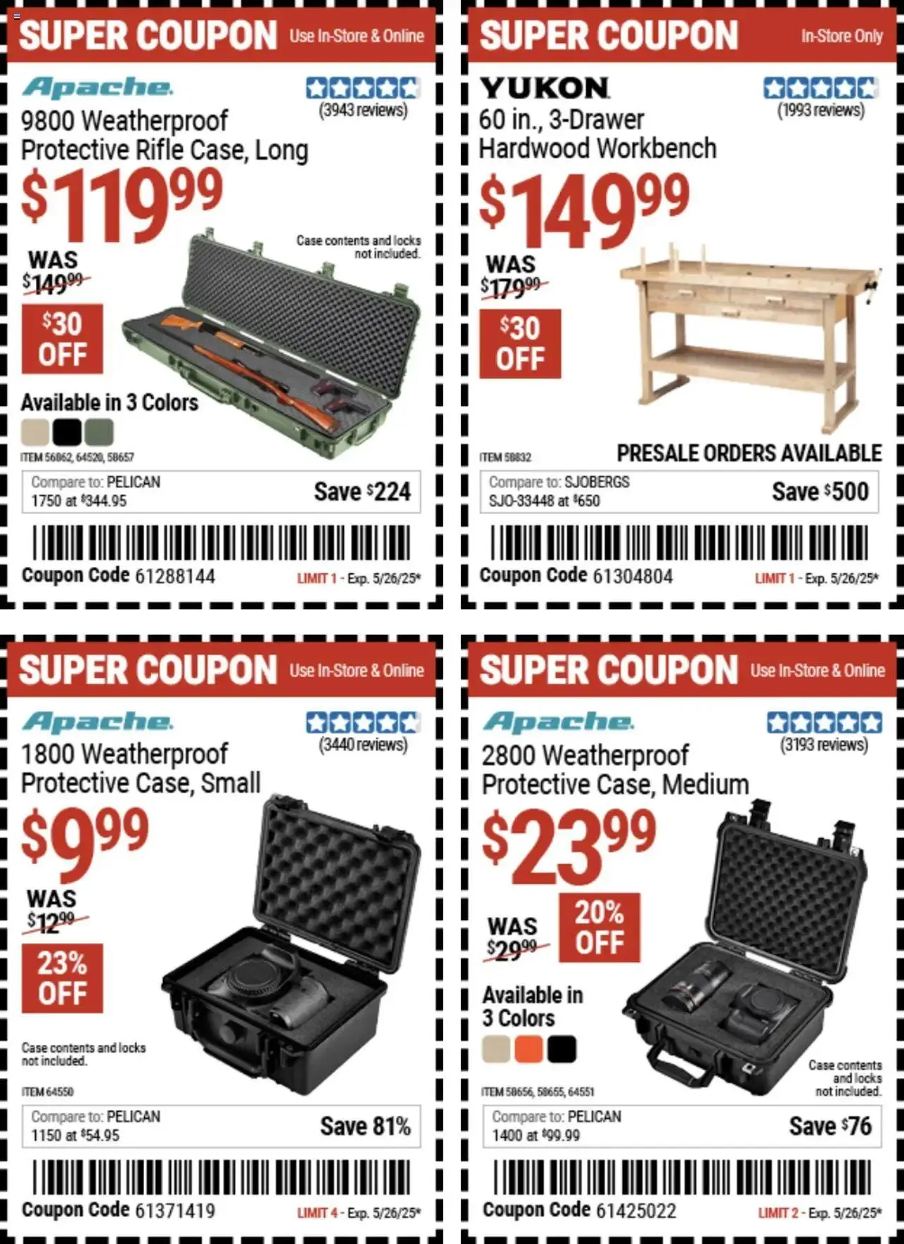 Weekly ad Harbor Freight Hot Coupon Deals from May 12 to May 26 2025 - Page 5