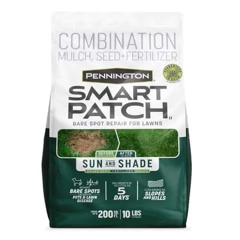 Pennington Smart Patch Mixed Sun or Shade Seed/Fertilizer/Mulch Repair Kit 10 lb