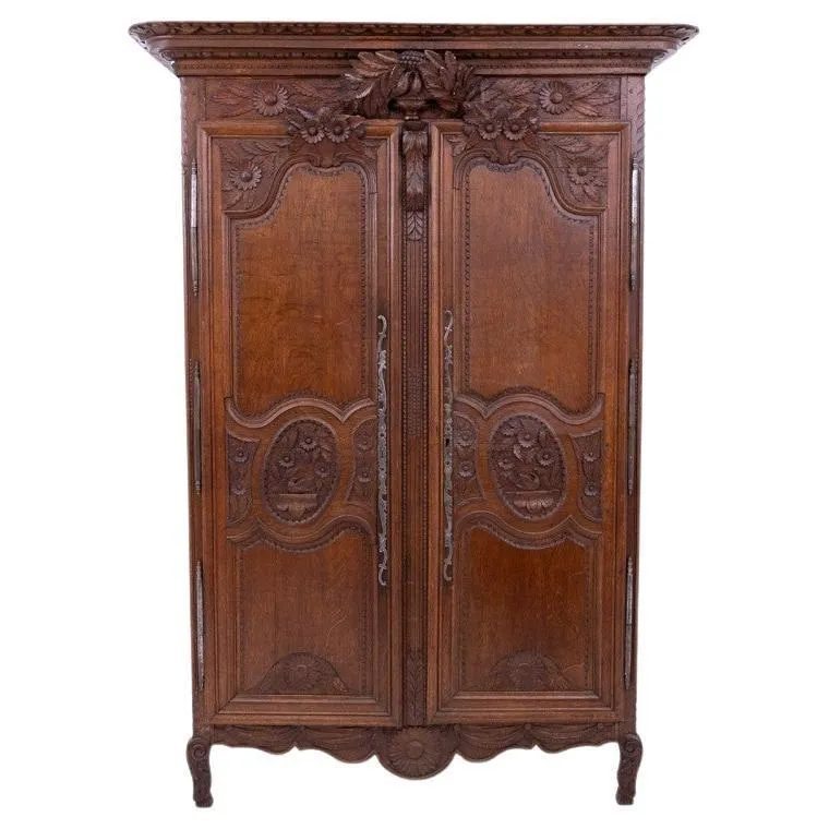 Antique wardrobe, France, circa 1880.