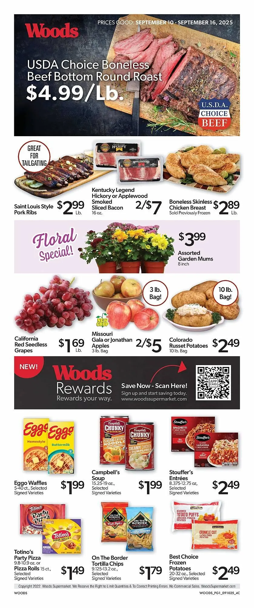 Weekly ad Woods Supermarket weekly ad from September 10 to September 16 2025 - Page 1